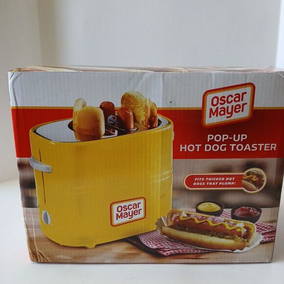 Oscar Mayer 2 Slot Hot Dog and Bun Pop Up Toaster NEW SEALED! Minimal Box Damage - Picture 2 of 16